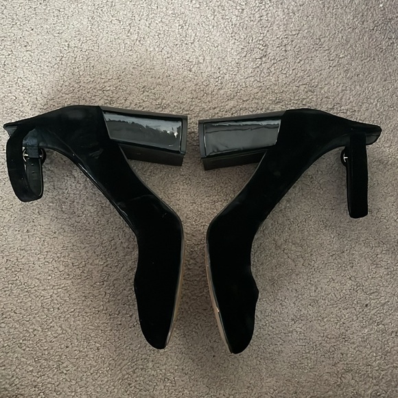 Marc Fisher | velvet Ion Block Heel Pump Black sz 7.5 - Picture 10 of 13